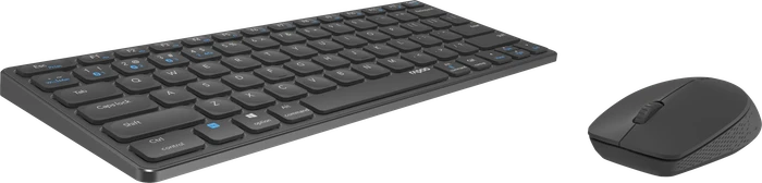 Rapoo 9600M Multi-mode Wireless Ultra-slim Advanced Desktop Set dunkelgrau, USB/Bluetooth, US