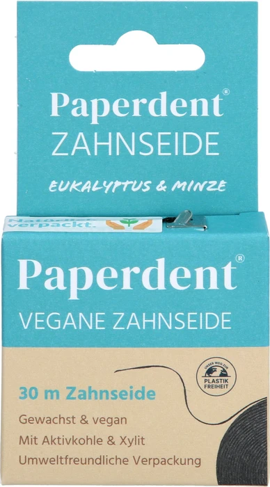 Paperdent Zahnseide Eukalyptus & Minze, 30m, 1 Stück