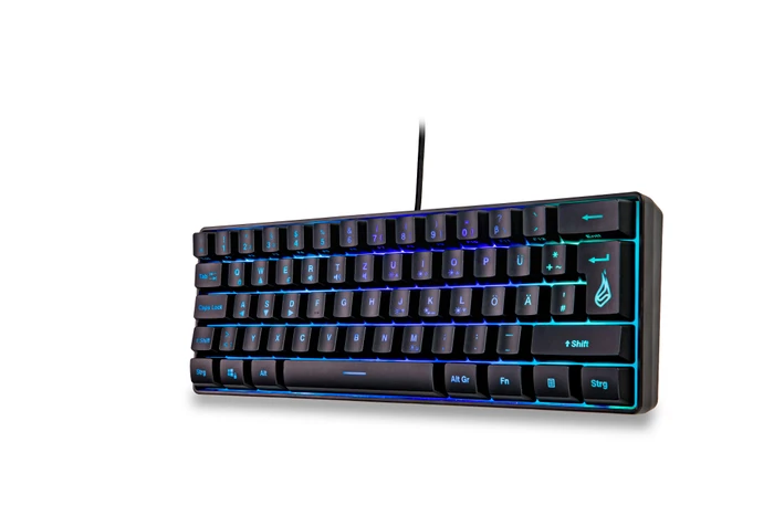 Verbatim SureFire KingPin X1 60% Gaming Keyboard, LEDs RGB, schwarz, USB, US