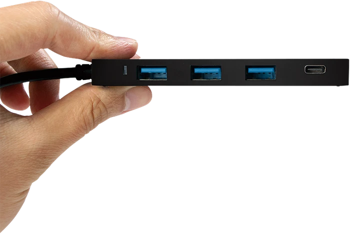LogiLink USB-Hub, 1x USB-C 3.0, 3x USB-A 3.0, USB-C 3.0 [Stecker]