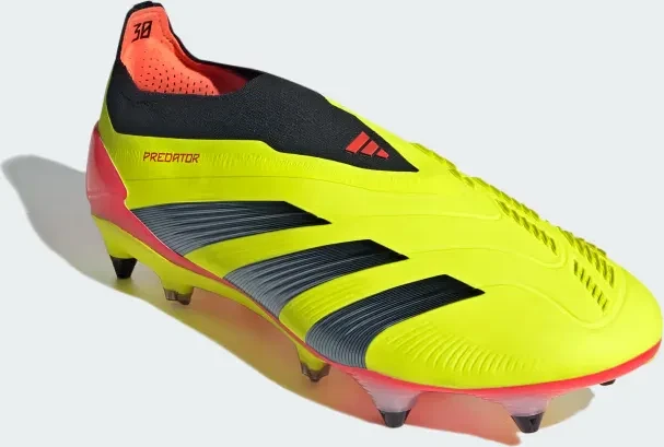 adidas Predator 24 Elite Laceless SG semi solar slime/solar red/core black