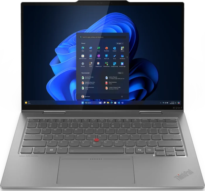 Lenovo ThinkPad X1 2-in-1 G10, Grey, Core Ultra 7 258V, 32GB RAM, 1TB SSD, 5G, DE