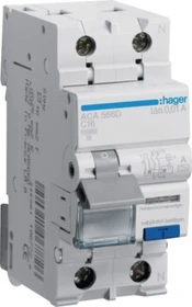 Hager Fehlerstrom-Leitungsschutzschalter 1P+N 10kA C-16A 10mA Typ A