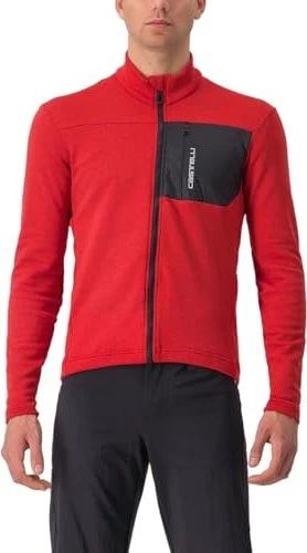 Castelli Unlimited Trail Trikot langarm pompeian red/dark gray (Herren)