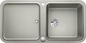 Blanco Yova XL 6 S InFino Einbau Becken reversibel mit Ablauffernbedienung perlgrau