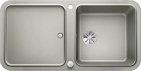 Blanco Yova XL 6 S InFino Einbau Becken reversibel mit Ablauffernbedienung perlgrau