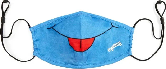Ergobag Kinder-Mundschutzmaske waschbar blau, 1 Stück