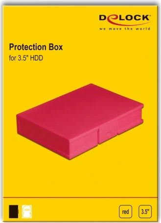 DeLOCK Protection Box for 3.5" HDD, 3.5", rot