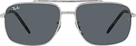 Ray-Ban RB3796 62mm poliert silber/blau
