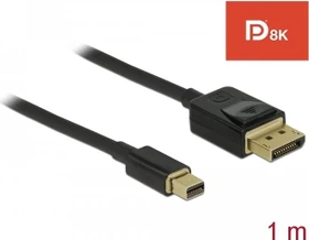 DeLOCK DisplayPort/Mini DisplayPort 1.4 Kabel 8K 60Hz schwarz, 1m