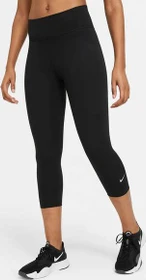 Nike One Dri-FIT Hose 3/4 schwarz/weiß (Damen)