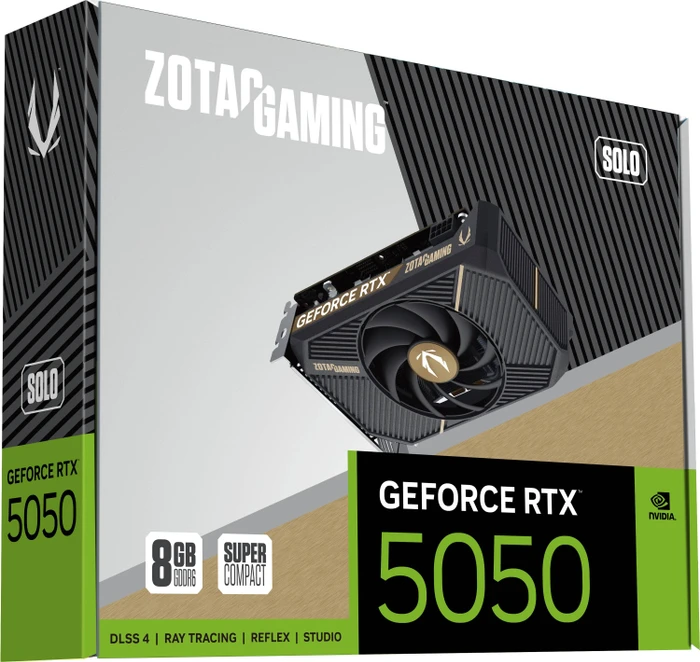 Zotac Gaming GeForce RTX 5050 Solo, 8GB GDDR6, HDMI, 3x DP