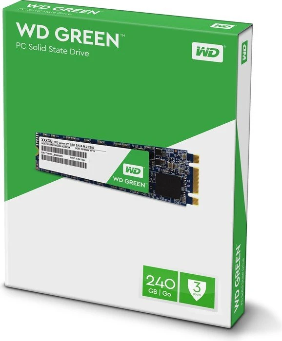Western Digital WD Green PC SSD 240GB, M.2 2280 / B-M-Key / SATA 6Gb/s