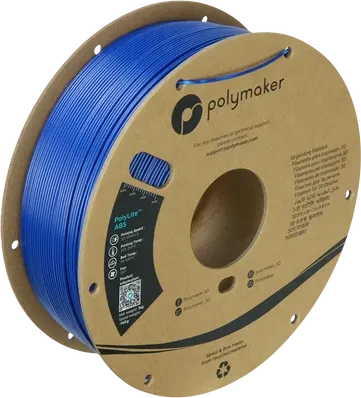 Polymaker PolyLite ABS, blau, Spule, 2.85mm, 1.00kg