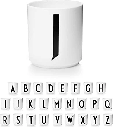 Design Letters Persönlicher Porzellanbecher A-Z Buchstabe J 250ml