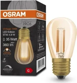 Osram Ledvance Filament LED Mini Vintage 1906 Edison 28 4W/822 E27 DIM