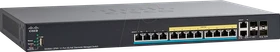Cisco SG350X Rackmount 5G Managed Switch, 12x RJ-45, 2x SFP+, 2x RJ-45/SFP+, 375W UPoE (SG350X-12PMV-K9)