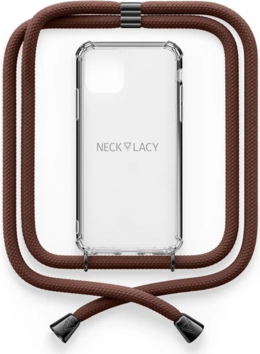 Necklacy Case für Apple iPhone 12/12 Pro Noisette Brown Gunmetal