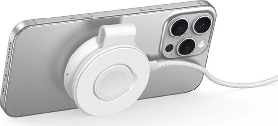 Conceptronic 2-in-1 faltbares magnetisches Qi2 25W kabelloses Ladegerät weiß