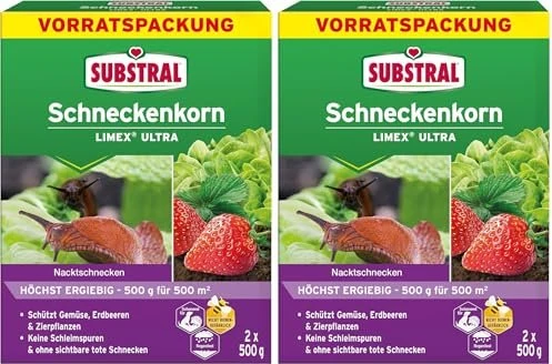 Evergreen Garden Care Substral Schneckenkorn Limex Ultra, 1kg (2x 500g)