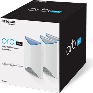 Netgear Orbi Pro SRK60, AC3000, Router und 2x Repeater Set, 3er-Bundle