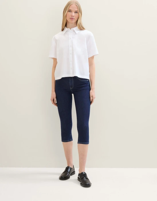 Tom Tailor Kate Caprijeans Jeans rinsed blue denim (Damen)