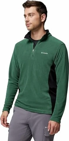 Columbia Klamath Range II Half Zip Pullover rain forest/black (Herren)