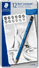 Staedtler Mars Lumograph 100 Bleistift sortiert, 12er-Set