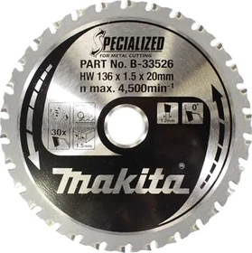 Makita Specialized Kreissägeblatt 30Z, 136x1.5x20mm, 1 Stück