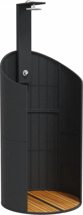 vidaXL Gartendusche schwarz