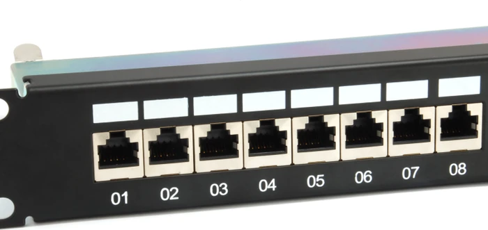 Equip Patchpanel Cat6a, geschirmt, 19", 24-Port, 1HE, 19", 1HE, schwarz