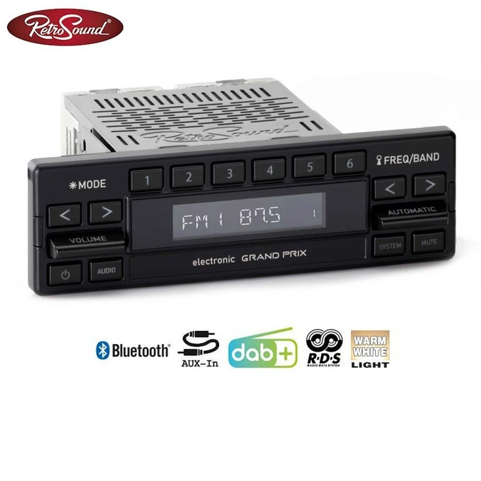RetroSound Grand Prix DIN Radio