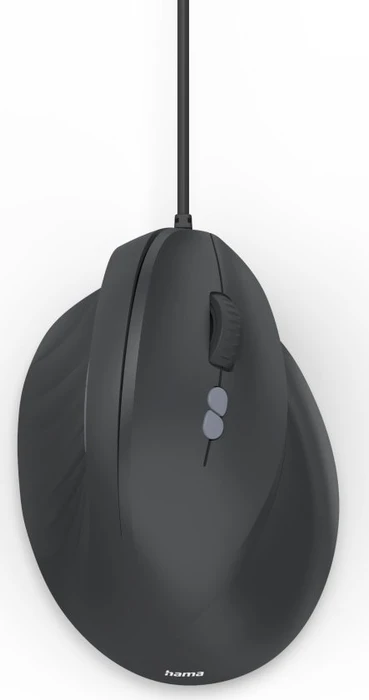 Hama ECM-500R Vertical Maus schwarz, USB