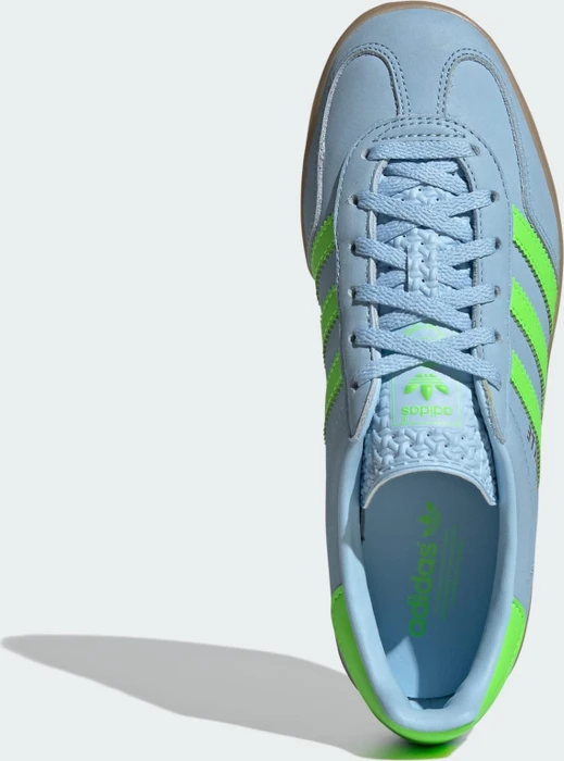 adidas Gazelle Indoor clear sky/solar green/gum (Damen)