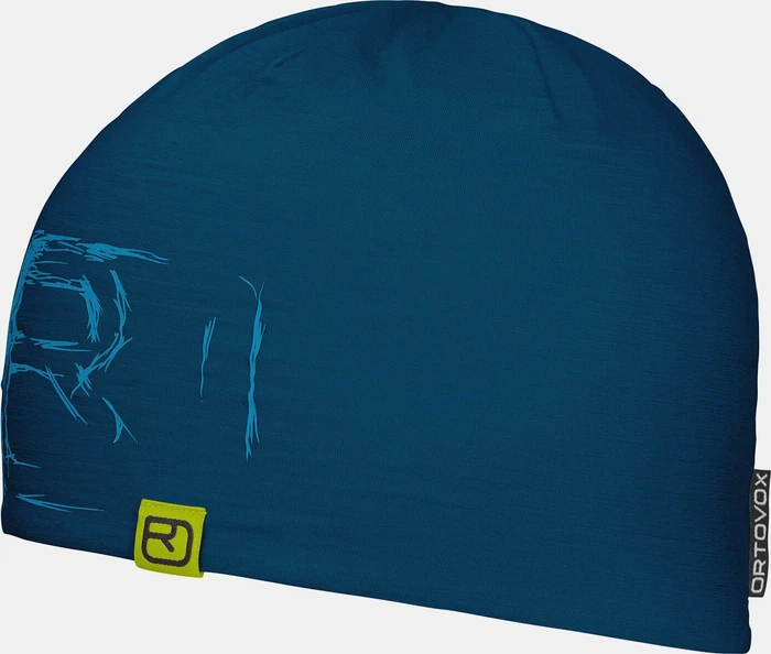 Ortovox 120 Tec Logo Beanie petrol blue