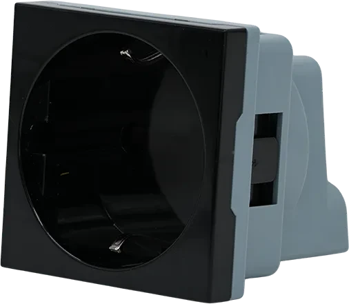 Shelly Steckdose für Wall Display Stand schwarz