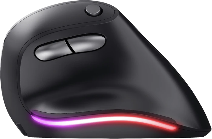 Trust Bayo Wireless Rechargeable Ergonomic Mouse schwarz/grau, ECO zertifiziert, USB