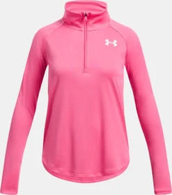 Under Armour Tech Graphic Funktionsshirt langarm super pink/white (Junior)