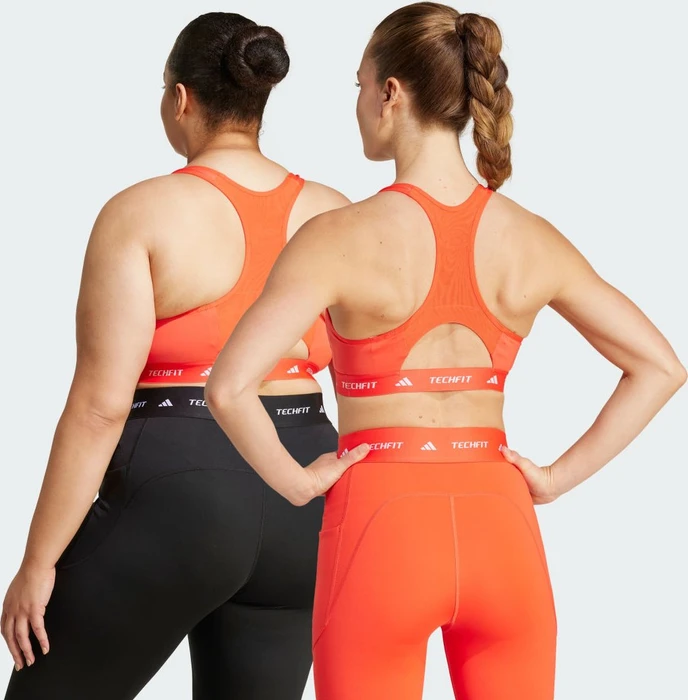 adidas TECHFIT Medium-Support Sport-BH bright red (Damen)