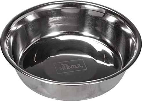 Hunter Edelstahlersatznapf für Melamin-Napf, Trinknapf, Futternapf für Hunde und Katzen, 350ml, silber