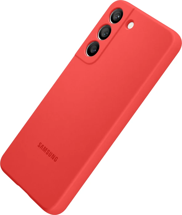 Samsung Silicone Cover für Galaxy S22 Glow Red