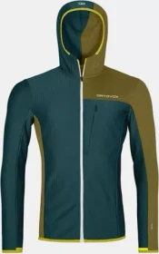 Ortovox Fleece Light Grid Hooded Funktionsjacke dark pacific (Herren)
