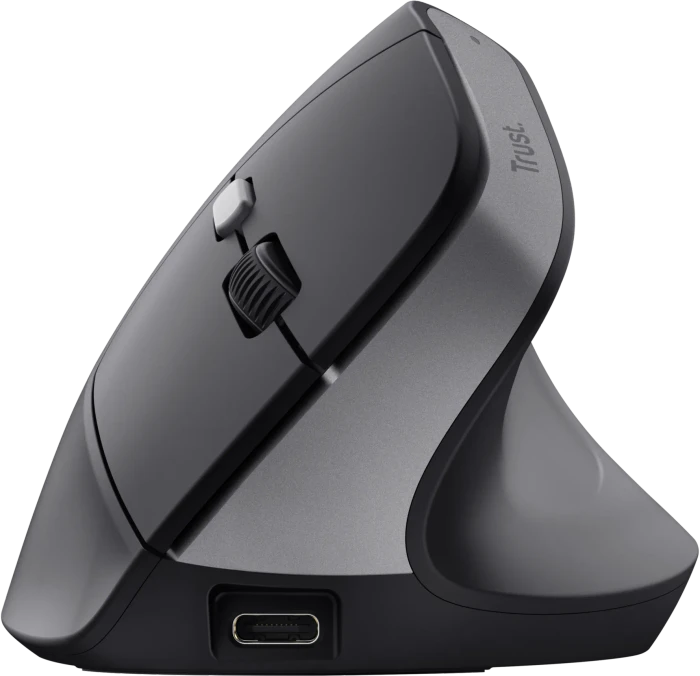 Trust Yuno Ergonomic Wireless Mouse schwarz, USB
