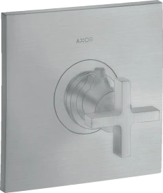 Hansgrohe Axor Citterio Thermostat HighFlow Unterputz mit Kreuzgriff brushed chrome