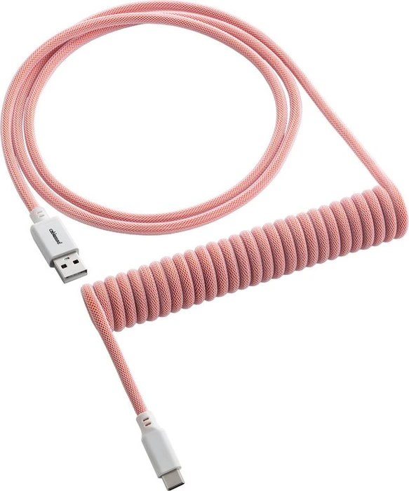 CableMod Classic Coiled Keyboard Cable USB Micro-B auf USB-A, Tastaturkabel (Spiral-Textilkabel), 1.5m, Orangesicle