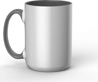 Cricut Mug Press Bedruckbare Tasse 425ml, grau/weiß