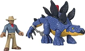 Mattel Fisher-Price - Imaginext - Jurassic World Stegosaurus Dinosaurier & Dr. Grant