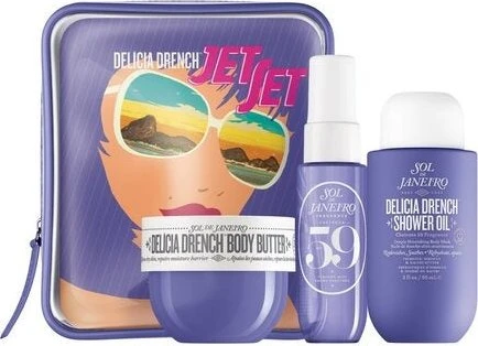 Sol de Janeiro Delicia Drench Jet Set Körperspray 30ml + DG 90ml + Butter 50ml Geschenkset