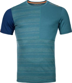 Ortovox 185 Rock'N'Wool Funktionsshirt kurzarm pacific green (Herren)