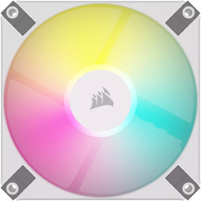 Corsair AF Series iCUE AF120 RGB Slim Twin Pack, weiß, 120mm, 2er-Pack